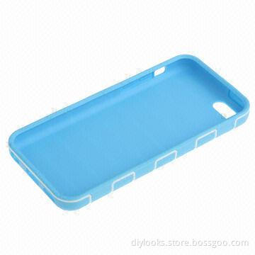 High Quality Stripes Pattern TPU Protective Case for iPhone 5C (Blue)